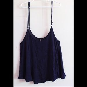 Navy blue Spaghetti Strap Tank Top